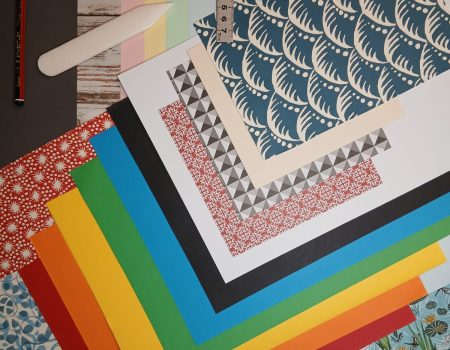 Range of coloured paper