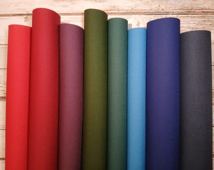 Range of coloured book cloth