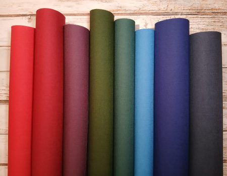 Range of coloured book cloth